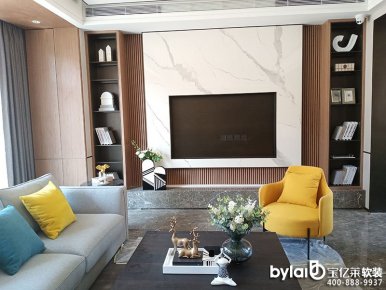 寶億萊軟裝作品：遼寧營口金地盛世花園7號(hào)樣板間